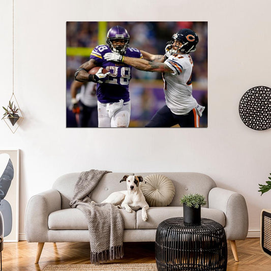 Adrian Peterson Football Sport Wall Art Print Poster