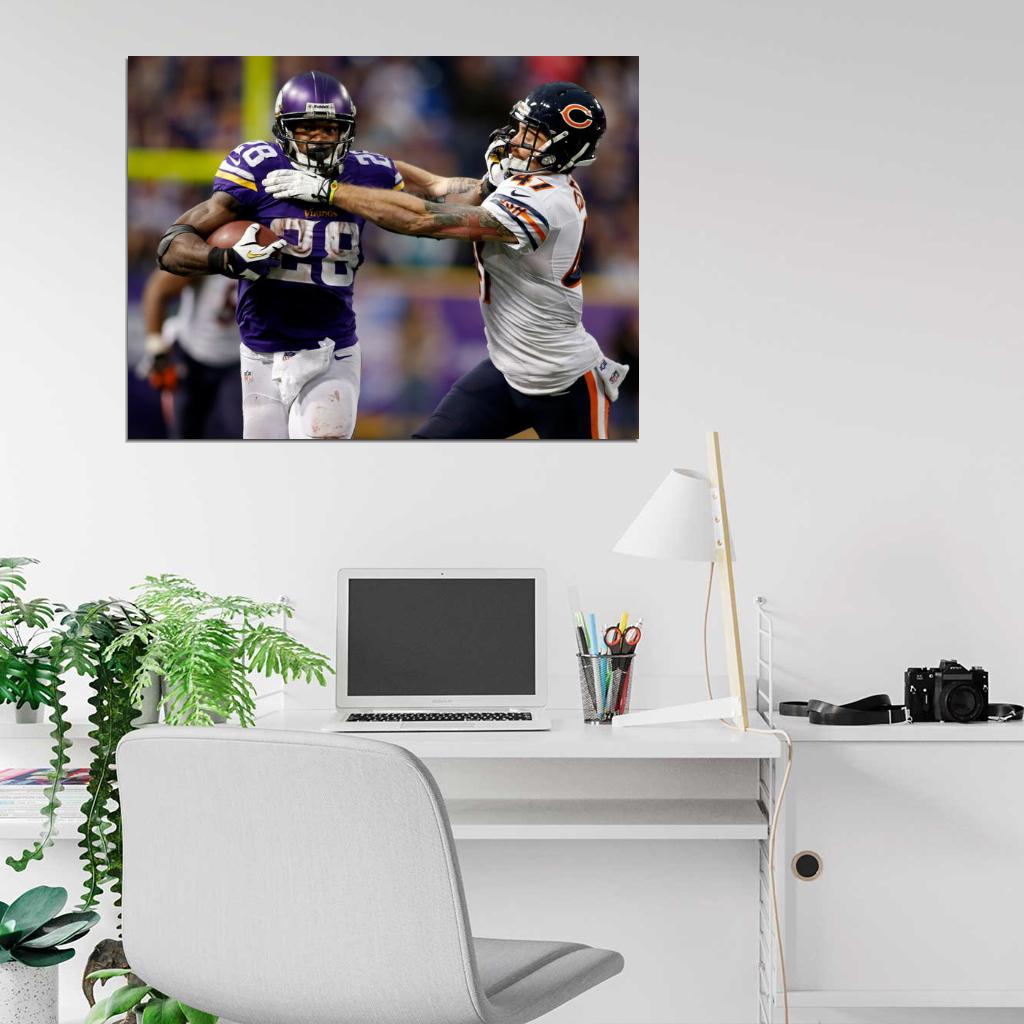 Adrian Peterson Football Sport Wall Art Print Poster