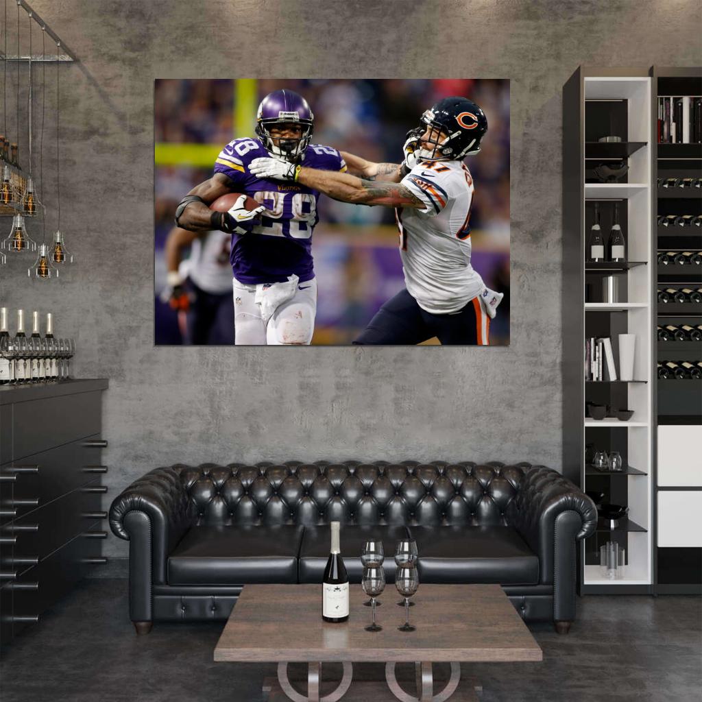 Adrian Peterson Football Sport Wall Art Print Poster