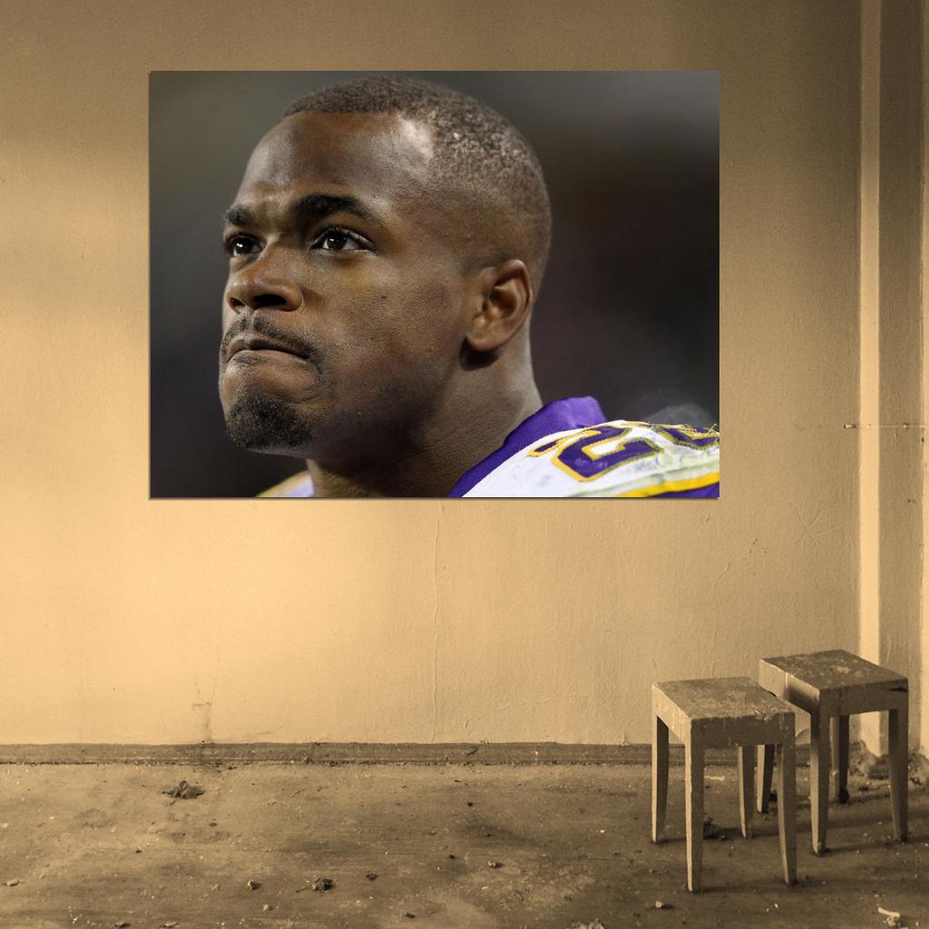 Adrian Peterson Football Sport Wall Art Print Poster
