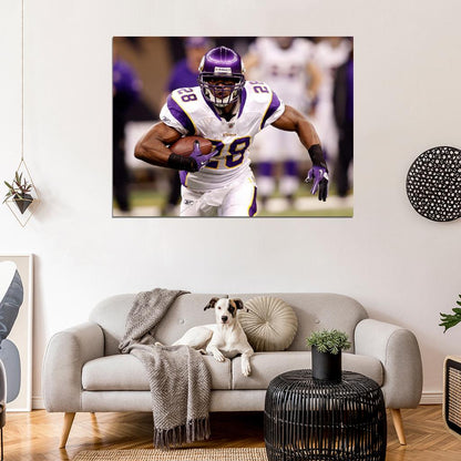 Adrian Peterson Football Sport Wall Art Print Poster