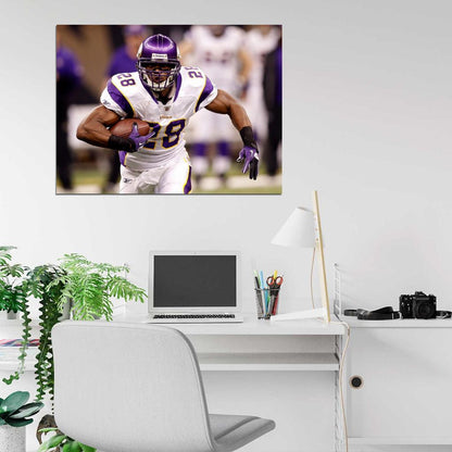 Adrian Peterson Football Sport Wall Art Print Poster