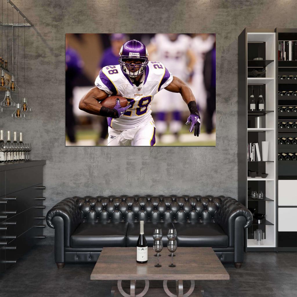 Adrian Peterson Football Sport Wall Art Print Poster