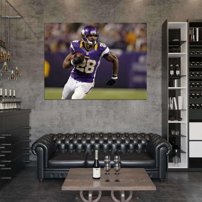 Adrian Peterson Football Sport Wall Art Print Poster