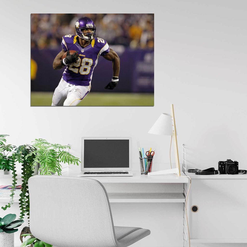 Adrian Peterson Football Sport Wall Art Print Poster