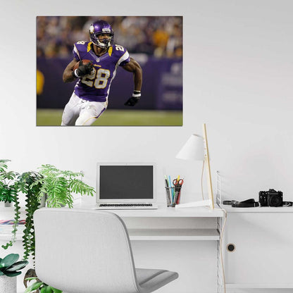 Adrian Peterson Football Sport Wall Art Print Poster