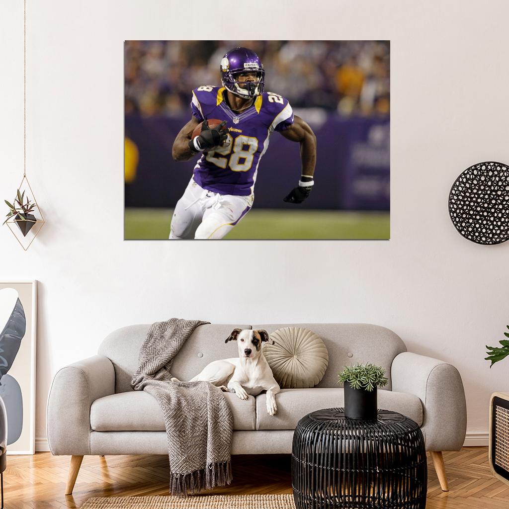 Adrian Peterson Football Sport Wall Art Print Poster