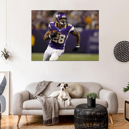 Adrian Peterson Football Sport Wall Art Print Poster
