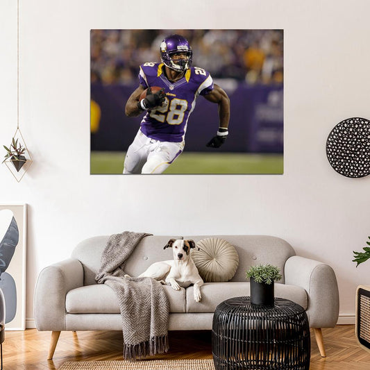Adrian Peterson Football Sport Wall Art Print Poster
