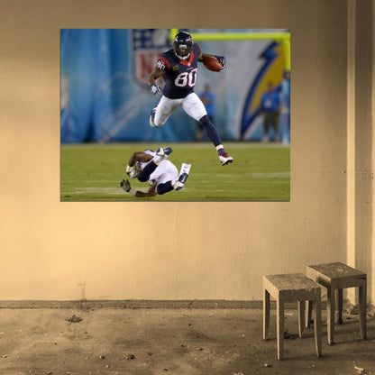 Andre Johnson Jump Football Sport Wall Art Print Poster