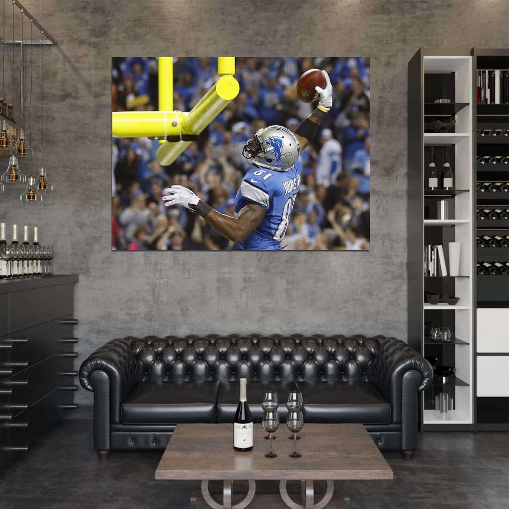Calvin Johnson Football Sport Wall Art Print Poster