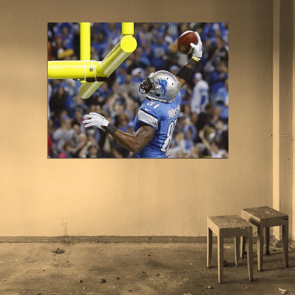 Calvin Johnson Football Sport Wall Art Print Poster