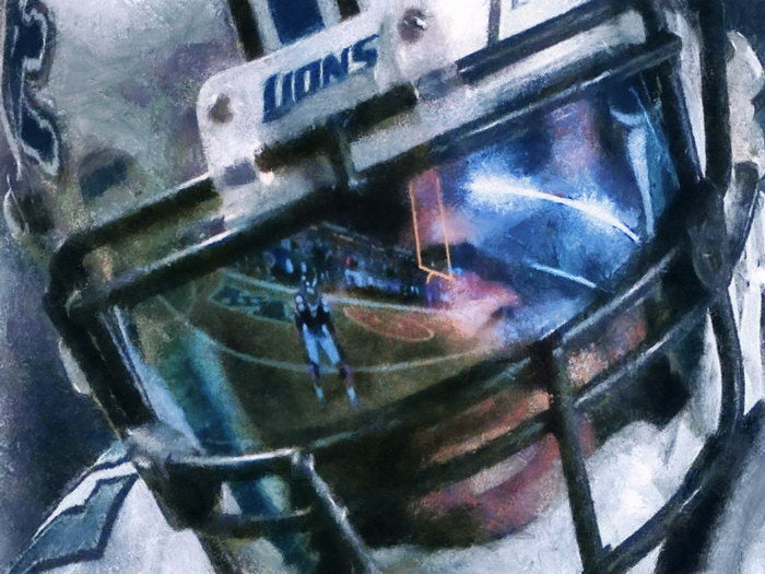 Calvin Johnson Painting Art Football Sport Wall Art Print Poster