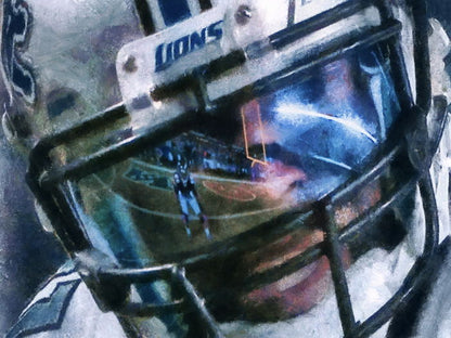 Calvin Johnson Painting Art Football Sport Wall Art Print Poster