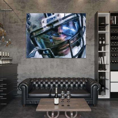 Calvin Johnson Painting Art Football Sport Wall Art Print Poster