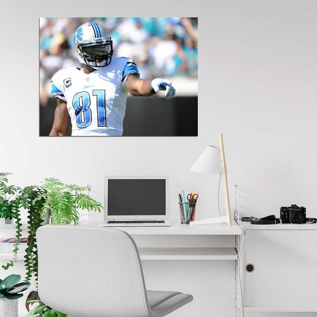 Calvin Johnson Football Sport Wall Art Print Poster