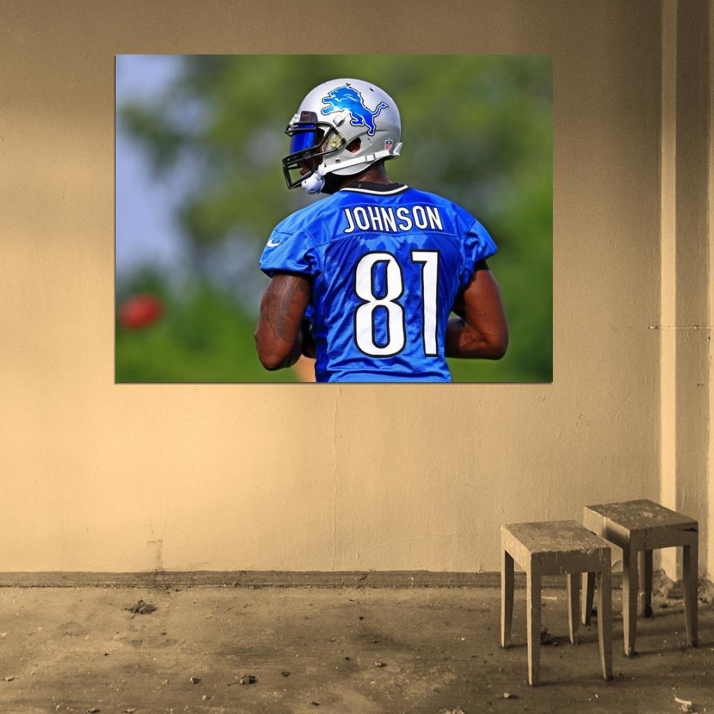 Calvin Johnson Football Sport Wall Art Print Poster
