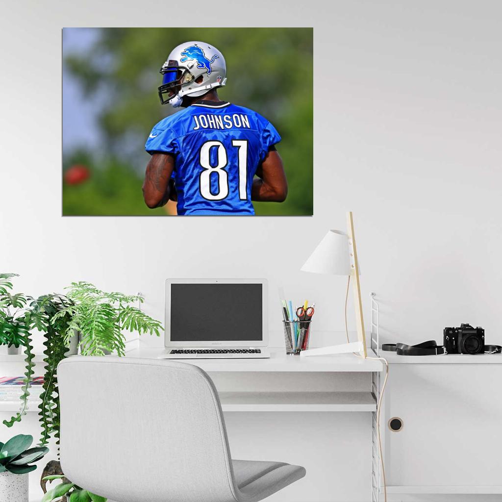 Calvin Johnson Football Sport Wall Art Print Poster