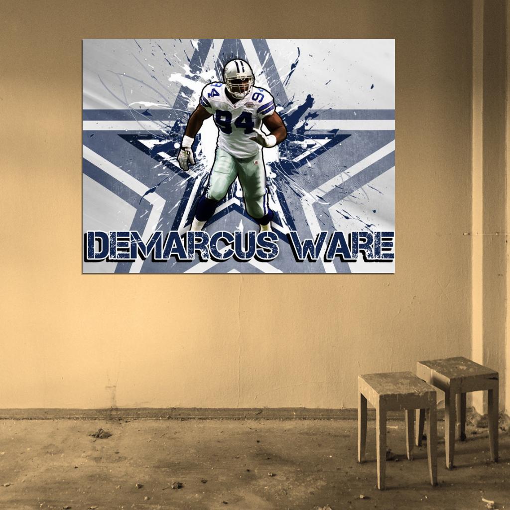 DeMarcus Ware Art Football Sport Wall Art Print Poster