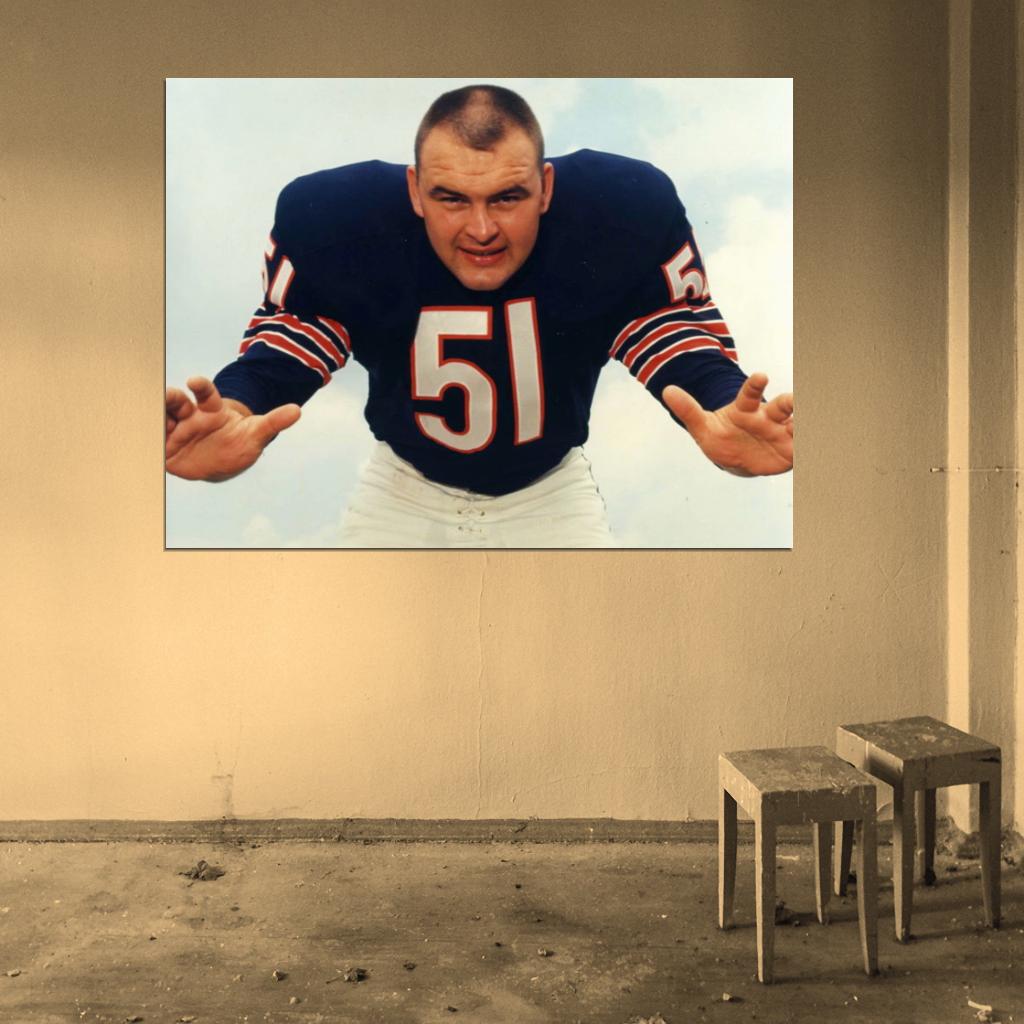 Richard Marvin Dick Butkus Football Sport Wall Art Print Poster