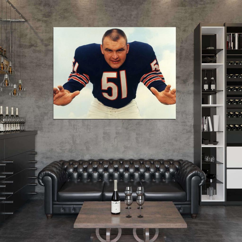 Richard Marvin Dick Butkus Football Sport Wall Art Print Poster