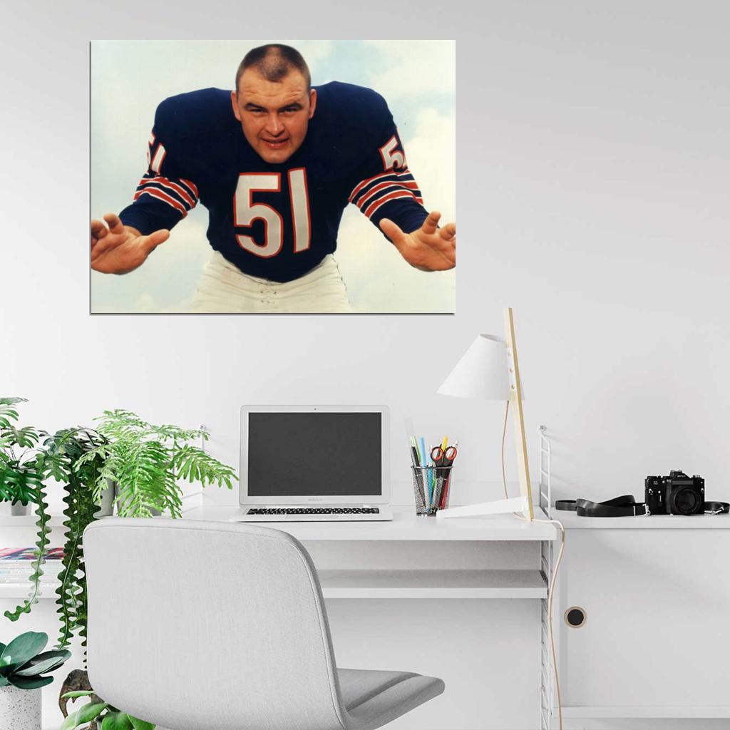 Richard Marvin Dick Butkus Football Sport Wall Art Print Poster