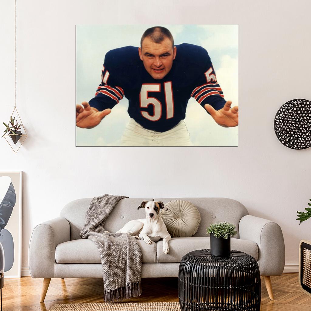 Richard Marvin Dick Butkus Football Sport Wall Art Print Poster