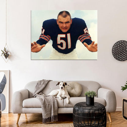 Richard Marvin Dick Butkus Football Sport Wall Art Print Poster