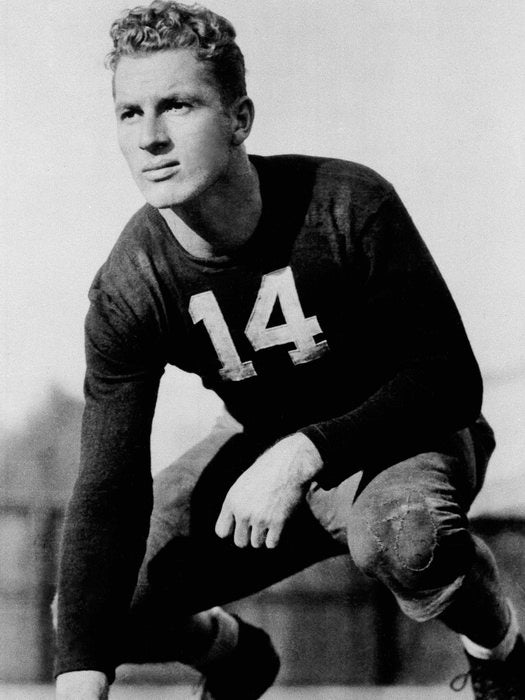 Donald Montgomery Hutson Classic Retro BW Football Sport Wall Art Print Poster