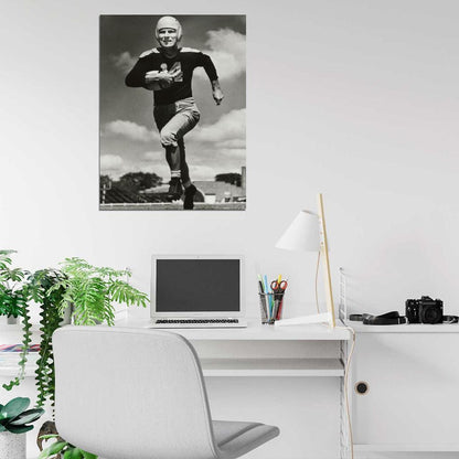 Donald Montgomery Hutson Classic Retro BW Football Sport Wall Art Print Poster