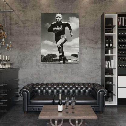 Donald Montgomery Hutson Classic Retro BW Football Sport Wall Art Print Poster