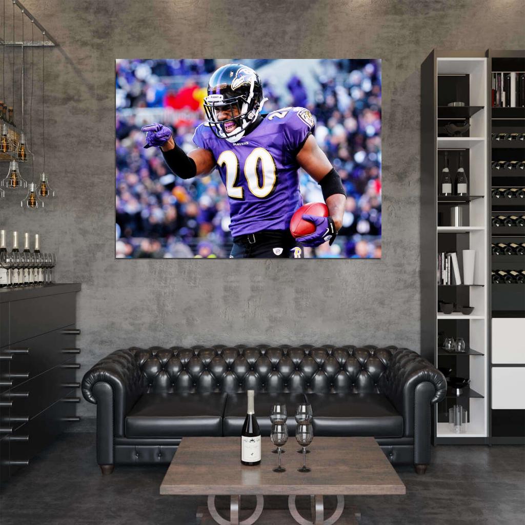 Edward Earl Reed Football Sport Wall Art Print Poster