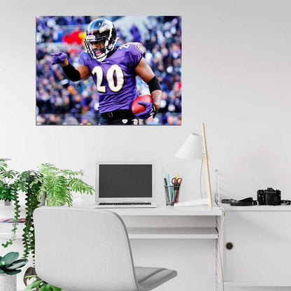Edward Earl Reed Football Sport Wall Art Print Poster