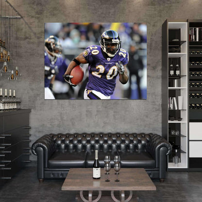 Edward Earl Reed Football Sport Wall Art Print Poster