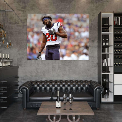 Edward Earl Reed Football Sport Wall Art Print Poster