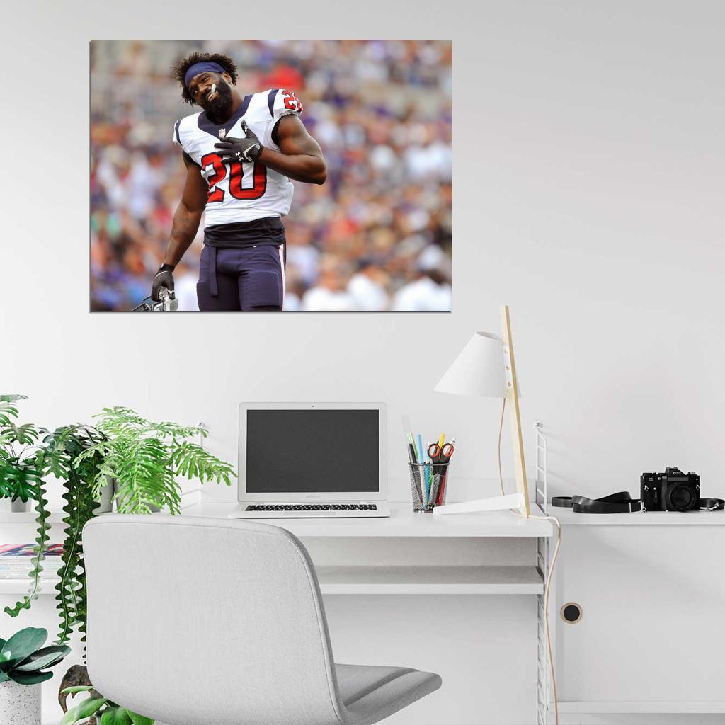 Edward Earl Reed Football Sport Wall Art Print Poster