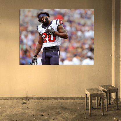 Edward Earl Reed Football Sport Wall Art Print Poster