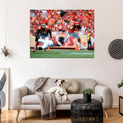Jamaal Charles Run Football Sport Wall Art Print Poster
