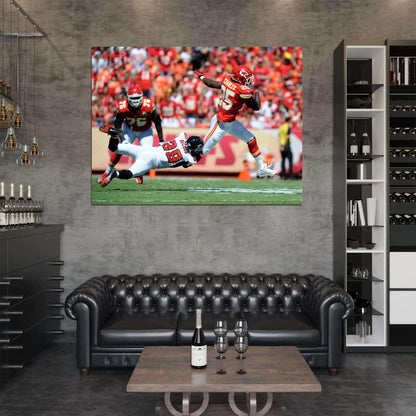 Jamaal Charles Run Football Sport Wall Art Print Poster