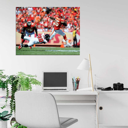 Jamaal Charles Run Football Sport Wall Art Print Poster