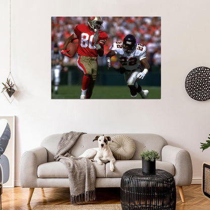 Jerry Lee Rice Football Sport Wall Art Print Poster