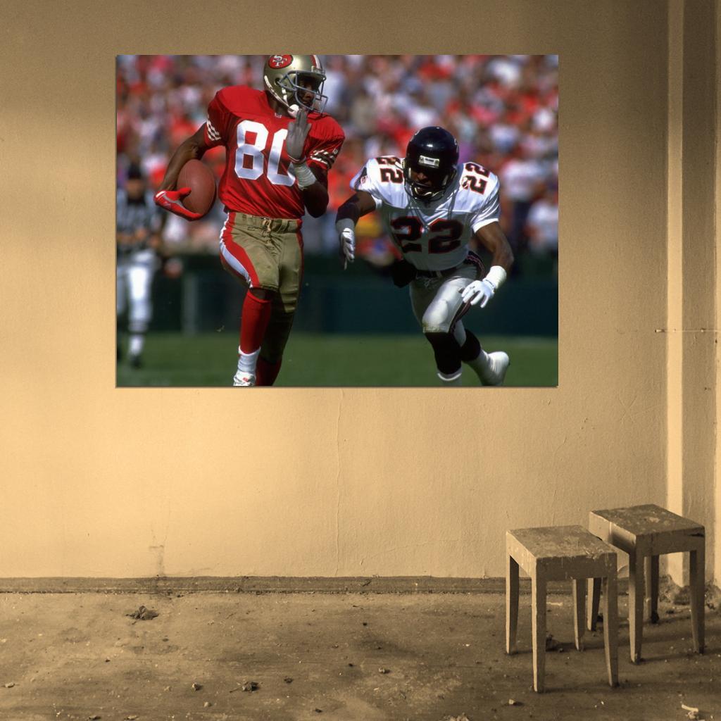 Jerry Lee Rice Football Sport Wall Art Print Poster