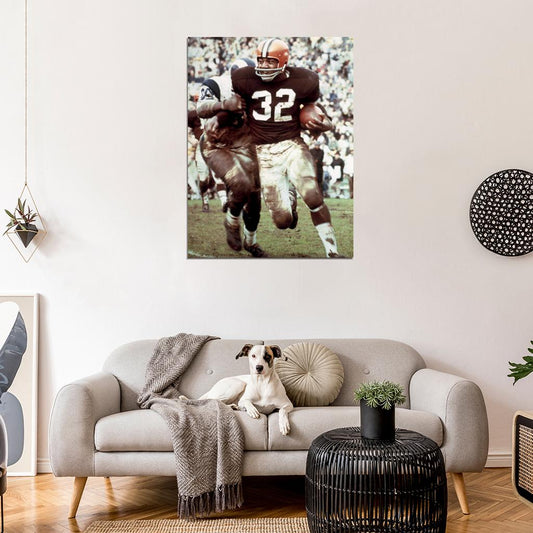 Jim Brown Classic Football Sport Wall Art Print Poster