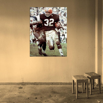 Jim Brown Classic Football Sport Wall Art Print Poster