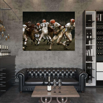 Jim Brown Classic Football Sport Wall Art Print Poster