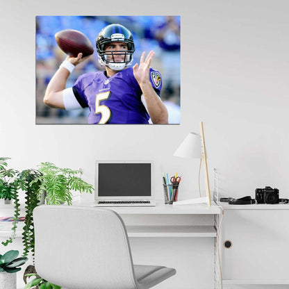 Joe Flacco Football Sport Wall Art Print Poster