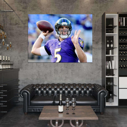Joe Flacco Football Sport Wall Art Print Poster