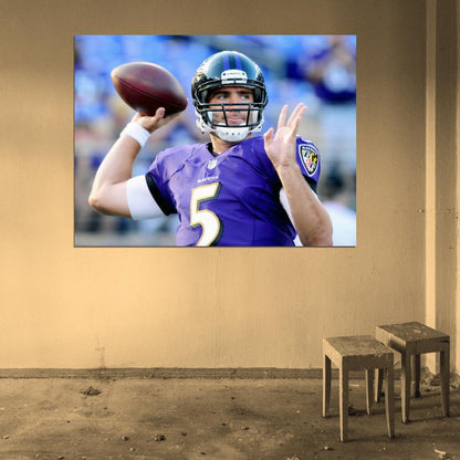 Joe Flacco Football Sport Wall Art Print Poster