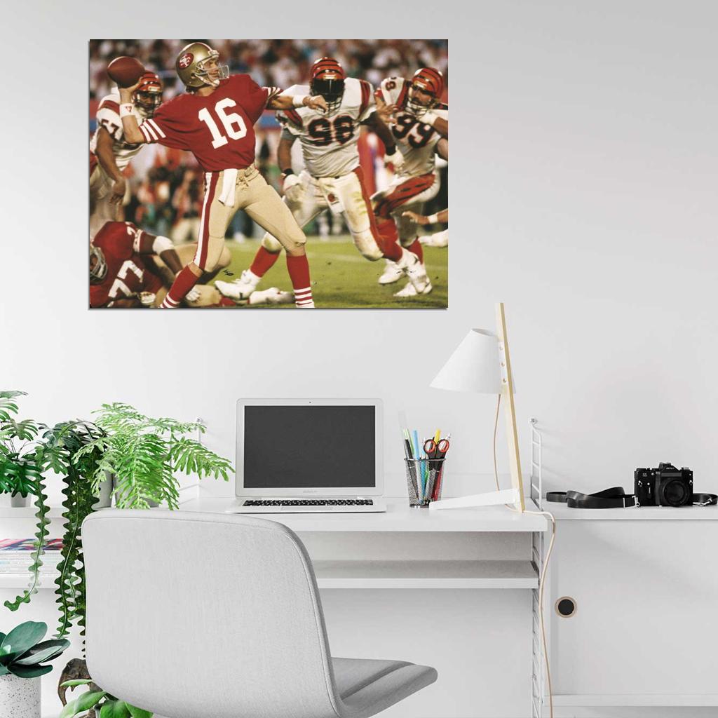 Joe Montana Classic Football Sport Wall Art Print Poster