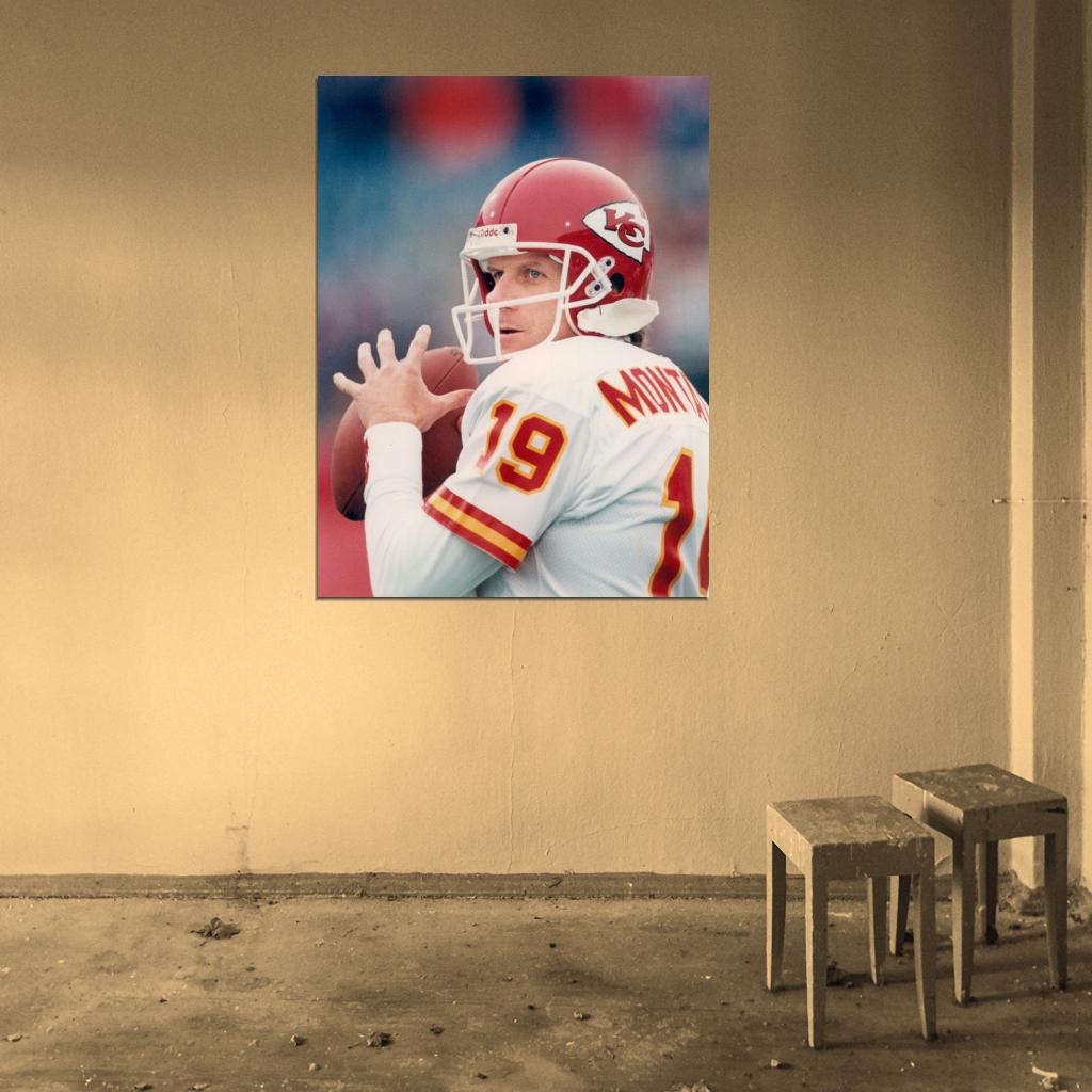 Joe Montana Football Sport Wall Art Print Poster